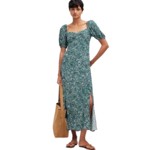 madewell embroidered tank midi dress in poplin Women's Madewell The Embroidered Melody Smocked Midi Dress